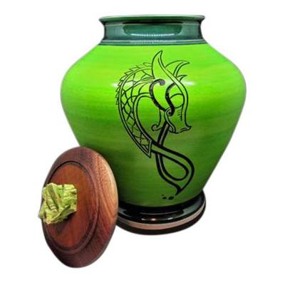 Green Dragon Cremation Urn